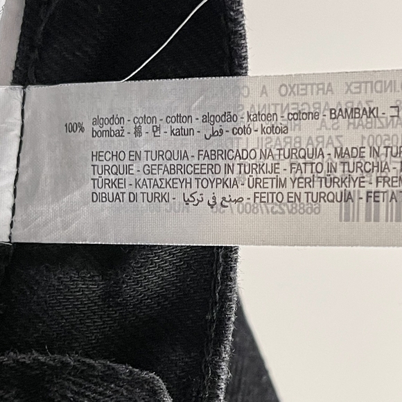 2/$30 ZARA Charlotte Gainsbourg Collection Tailored Straight Jeans 4 Black #7263 - Picture 15 of 16